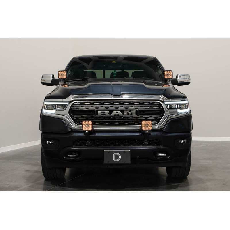  Diode Dynamics - SS5 Bumper LED Pod Light Kit for 2019+ Ram, Pro White Combo